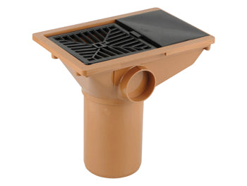 Sewer Plain Ended Vertical Inlet Hopper 110mm