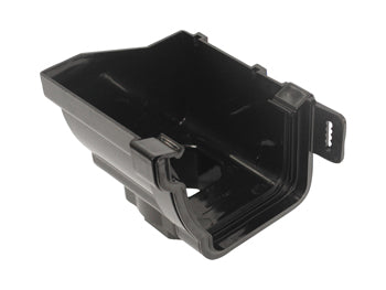 Stormline Stopend Outlet Left-Hand 111mm Black