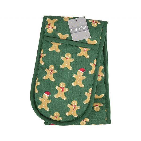 90cm Gingerbread Double Oven Gloves