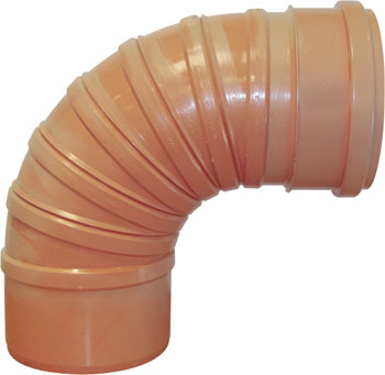 9" Sewer S/S Short Radius Bend 45 Degrees 244mm