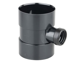 Soil S/Sw Bossed Pipe 110x40mm 4" Black
