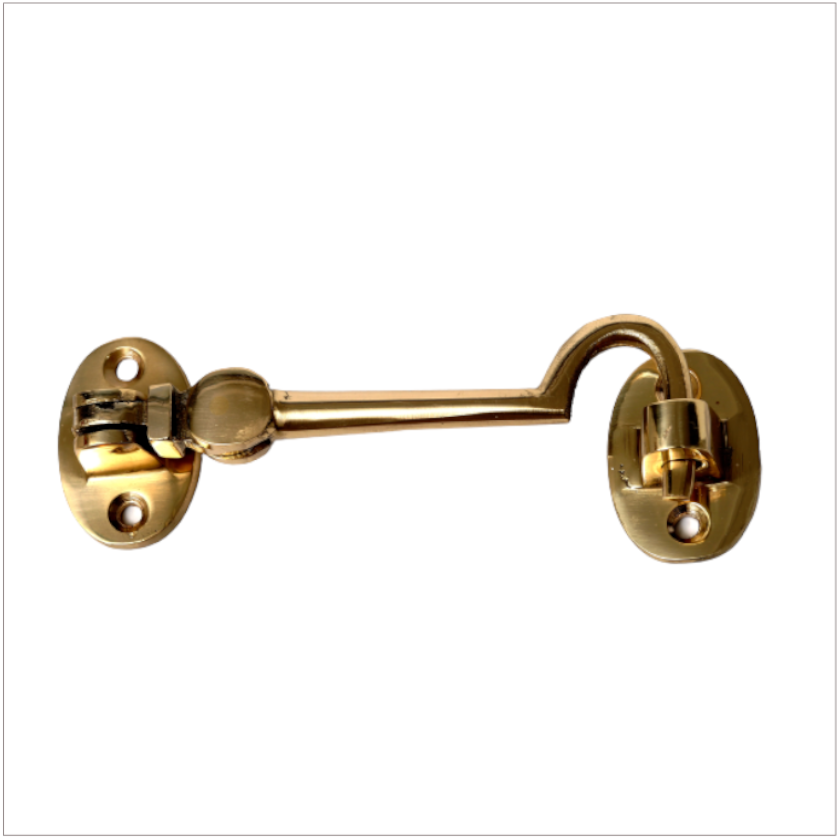 6" Victorian Brass Cabin Hook