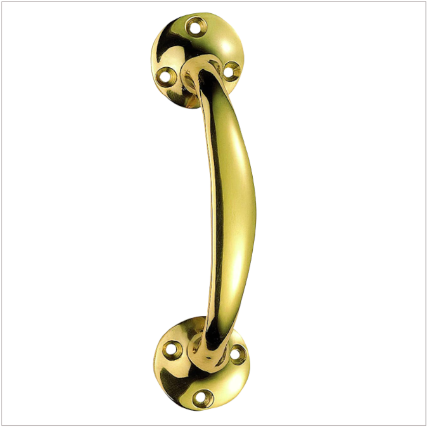 6" Bow Handle Brass Plated