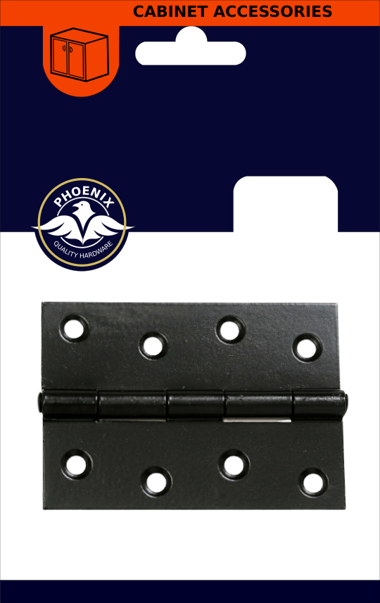 PHX 4" Black Butt Hinge