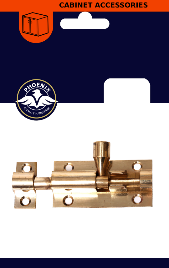 PHX 3" Brass Barrel Bolt
