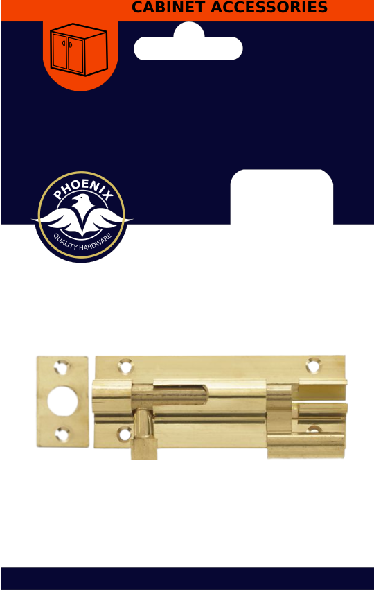 PHX 3" Necked Brass Barrel Bolt