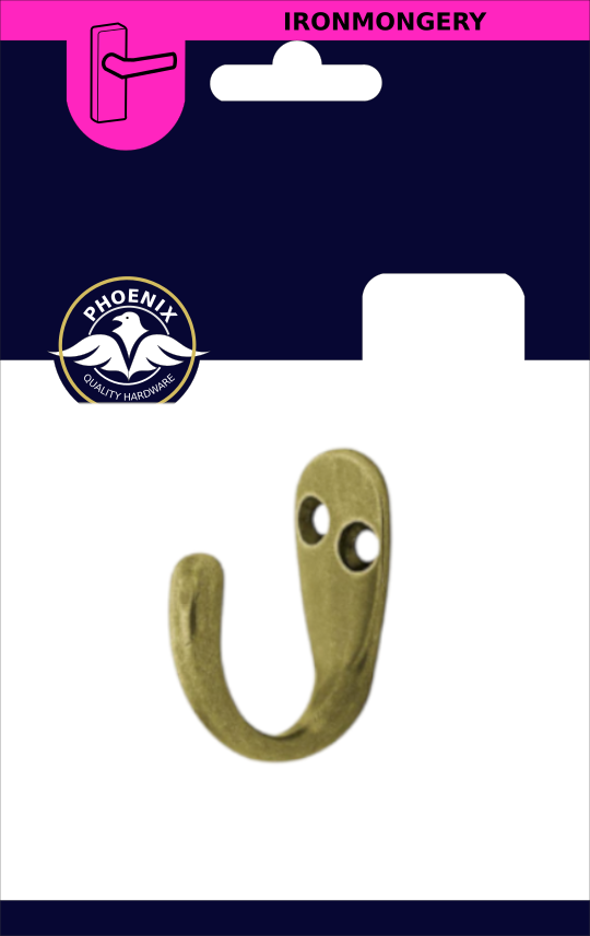 PHX Brass Robe Hook