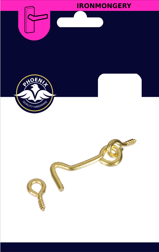 PHX 2" BZP Wire Gate Hooks