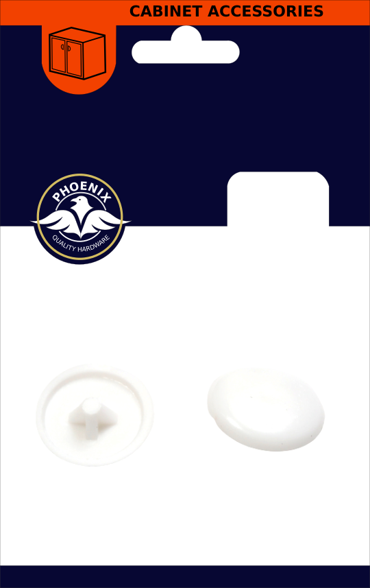 PHX White Pozi Screw Cover