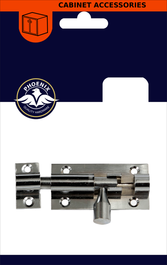 PHX 3" Chrome Barrell Bolt