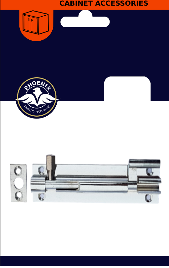 PHX 4" Chrome Necked Barrell Bolt