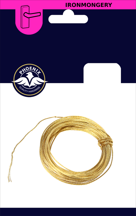 PHX 6M Picture Wire Brass
