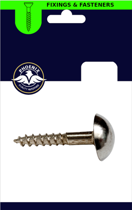 PHX 1 1/4" Mirror Screws Chrome