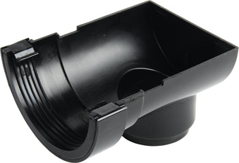 Roundline Stopend Outlet 112mm Black