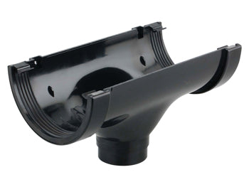 5" Superline Running Outlet 125mm Black