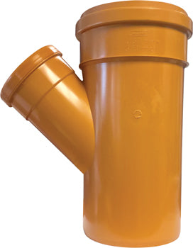 9"x4" Sewer S/S Unequal Branch 45 Degrees 244x110mm