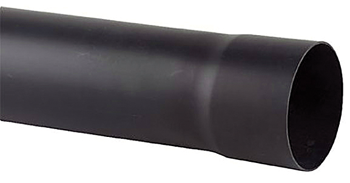 4" PVC Duct Pipe Socketed 110mm Black