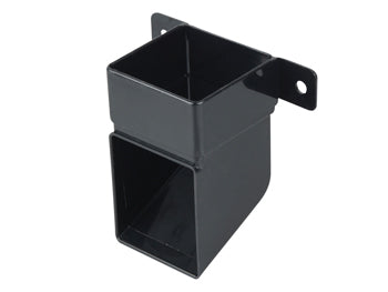 Squareline Pipe Shoe And Bracket 61mm Black