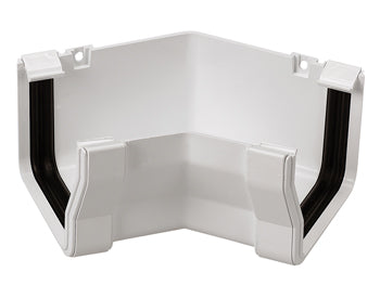 Stormline Gutter Angle Internal 45 Degrees 111mm White