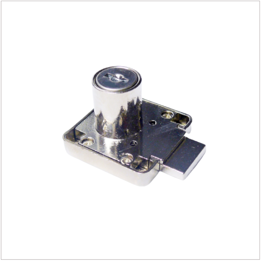 Cylinder Drawer Lock Nickle Plated