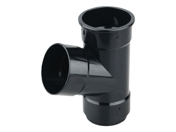 Roundline Pipe Branch 67.5 Degrees 68mm Black