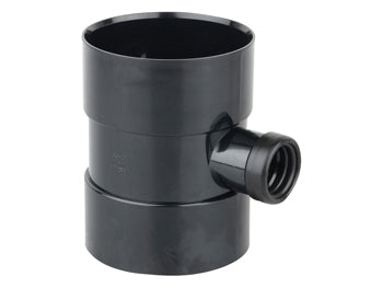 Soil D/Sw Bossed Pipe 110x32mm Black