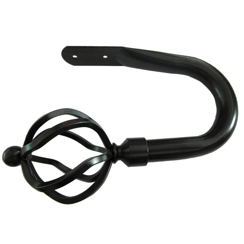 De Vielle Essential Metal Holdbacks Black Cage 2pk