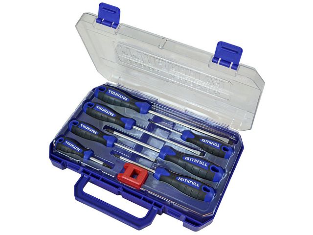 Faithfull Set of 7 Screwdrivers and Magnetiser