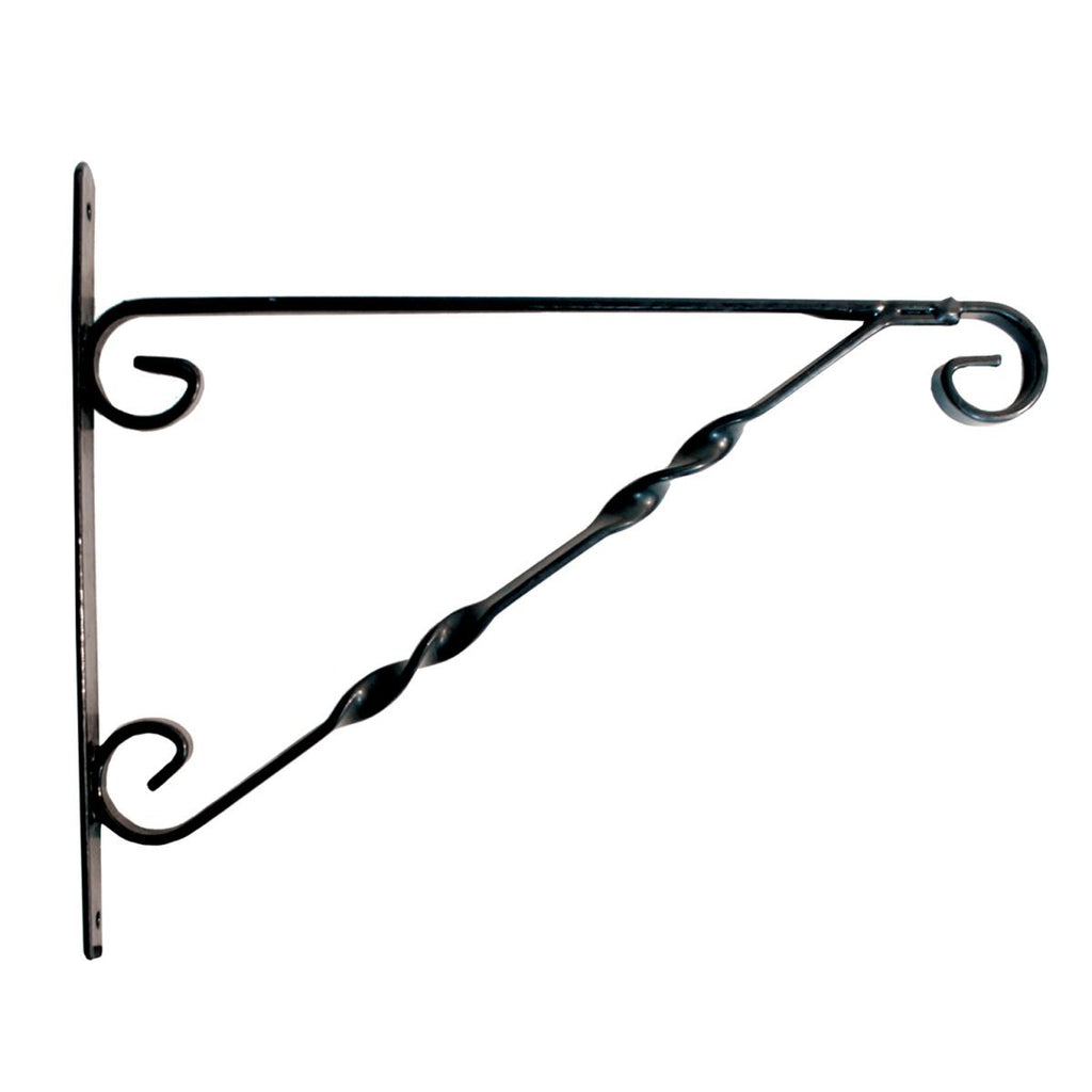 14" Blossom Hanging Basket Bracket Black