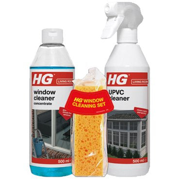 HG Window Cleaning Kit 750ml & 500ml