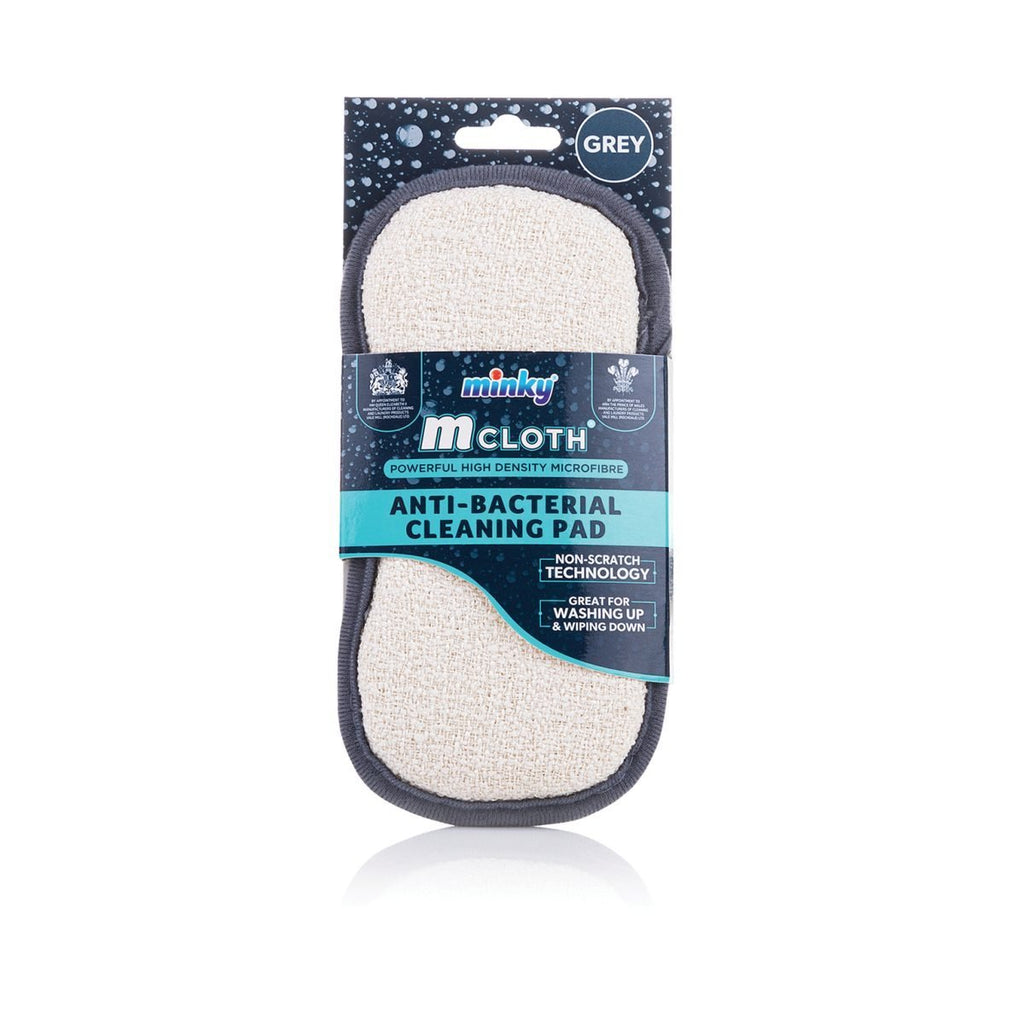 Minky M-Cloth Anti Bacterial Cleaning Pad Grey