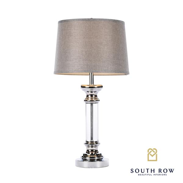 Arista Table Lamp Textured Grey