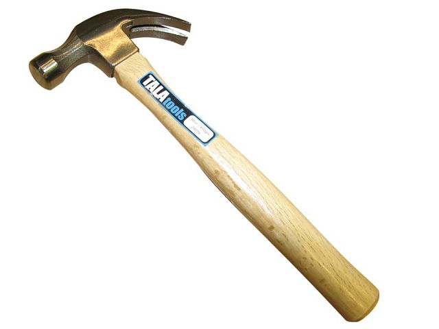 Tala 16oz Wood Handled Claw Hammer