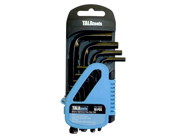 Tala Folding Hex Key Set 10 Piece