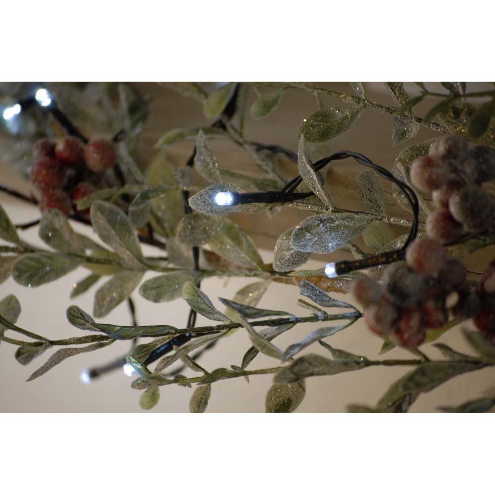 50 LED Battery Operated White String Lights