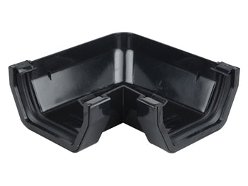 Squareline Gutter Angle 90 Degrees 100mm Black
