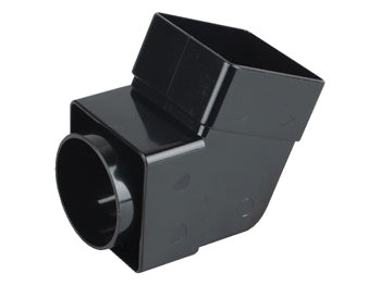Squareline Offset Bend Socket 61mm Black