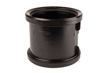 4" Soil D/S Pipe Coupler 110mm Black