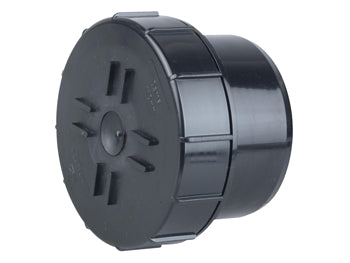 Soil Plain Ended Access Plug 110mm 4" Black