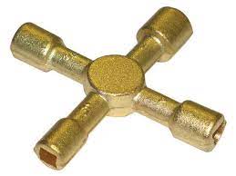 Tala 4 Way Brass Service Key