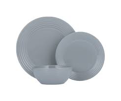 Living Grey 12pc Dinner Set