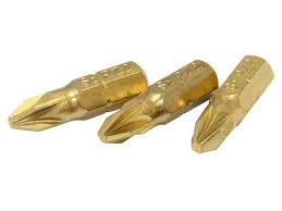 Tala 50mm PZ2 Tin Coated Insert Screwdriver Bit Pozidriv Pack 3