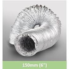 3mtr Aluminium Flexi Hose 6" 150mm