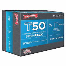 Arrow T50/55 3/8in Staples 1250