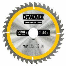 Dewalt 190x30mm Construction Circular Saw Blade