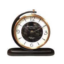 George And Co Mantle Clock Round