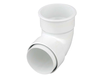 Roundline Pipe Bend 87.5 Degrees 68mm White