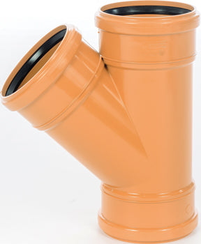 4"x4" Sewer D/S Equal Branch 45 Degree 110mm