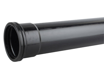 4" Soil Pipe Socketed 110mm Black 4m