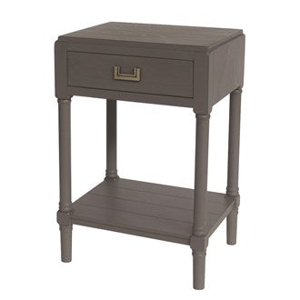 1 Drawer Accent Table Grey